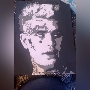 Lil peep painting,handmade.